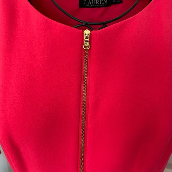 Lauren Ralph Lauren Stunning coral Pink Dress Sz 10 - Picture 3 of 8